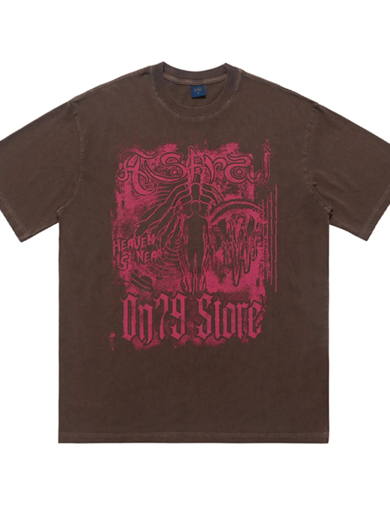 men's men's graphic round neck oversized t-shirt - additional image