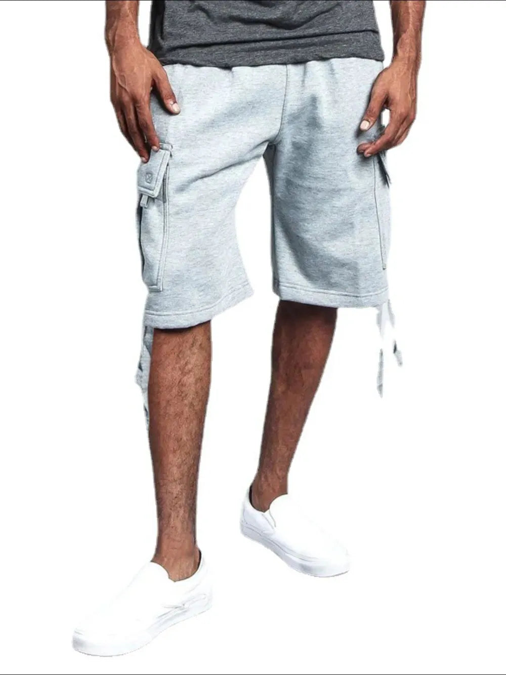 Men's Full Size Drawstring Shorts with Pockets Plus Size
