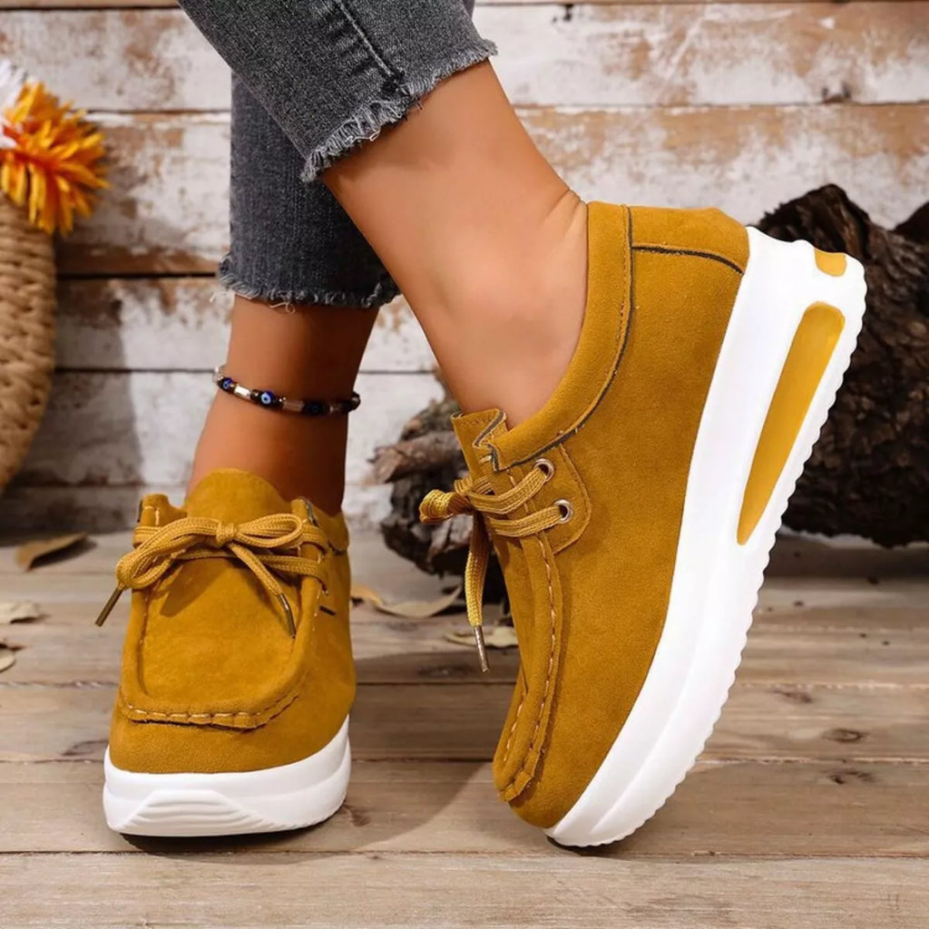 women's round toe platform sneakers - product detail