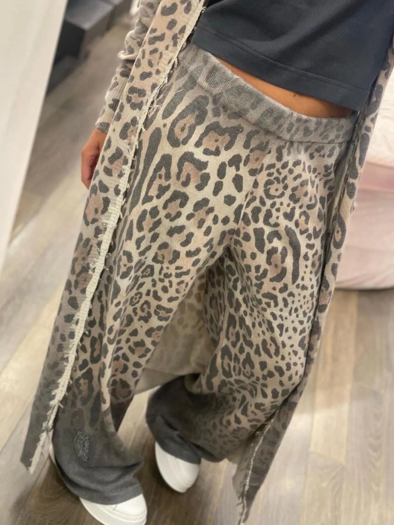 Long Sleeve Longline Outerwear and Pants Set