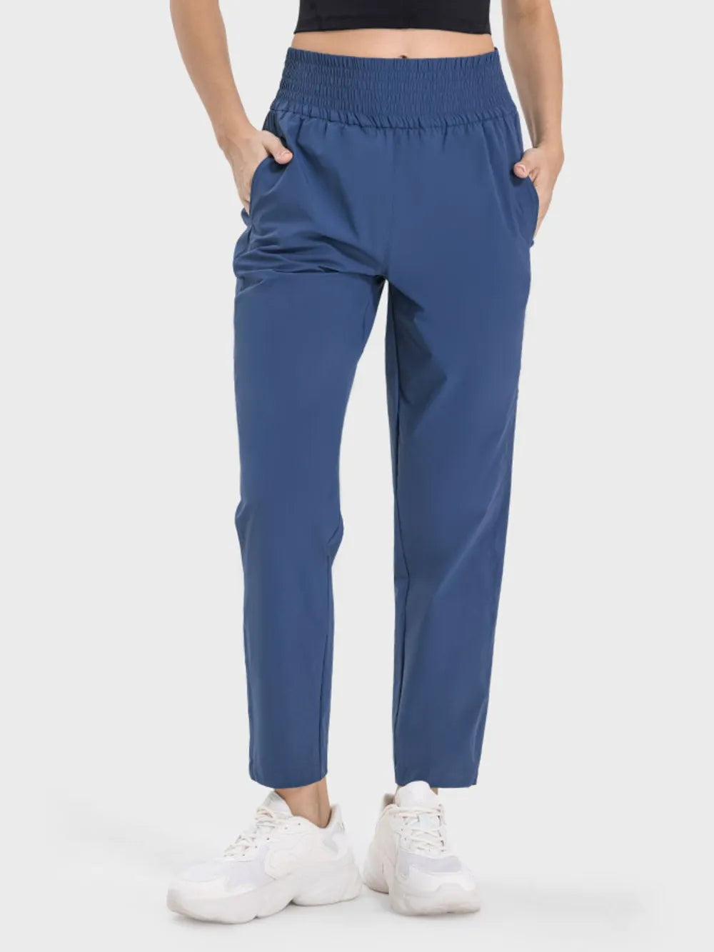 women's millennia pocketed high waist active pants - styled view