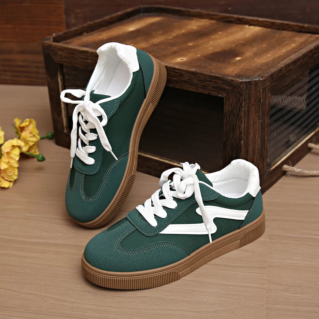 women's lace up platform sneakers - product showcase