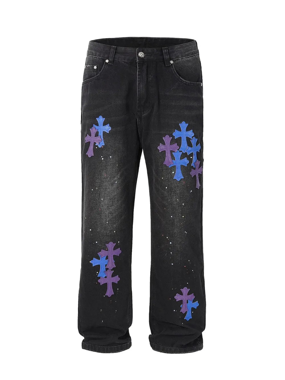 Men's Cross Wide Straight Jeans Dark