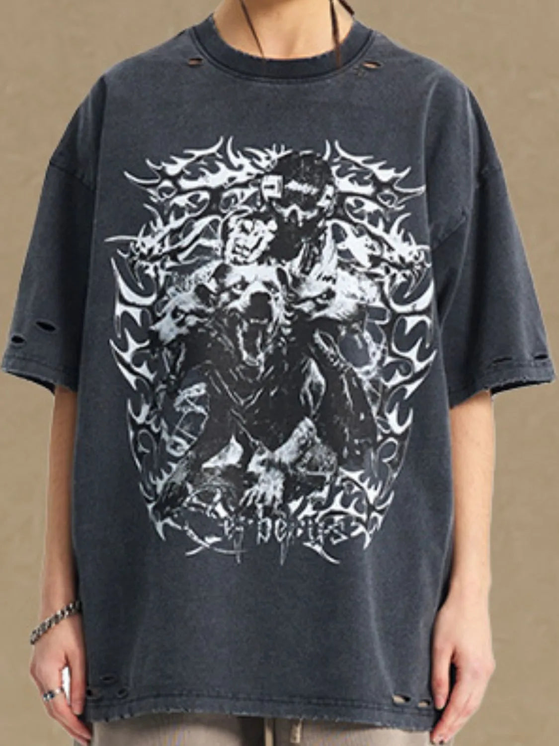Men's Graphic Round Neck Half Sleeve T-Shirt