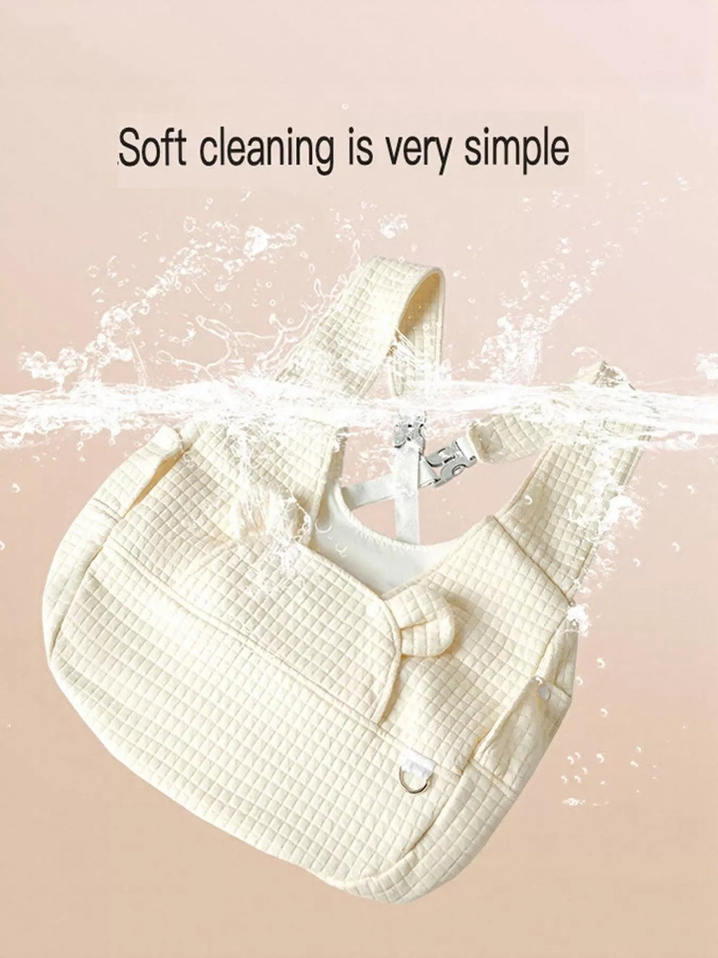 comfortable quilted pet carrier sling bag - styling option