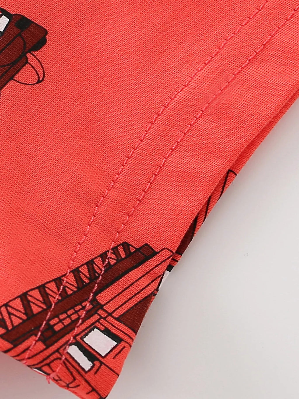 women's children's truck print crew neck short sleeve t-shirt - extra view