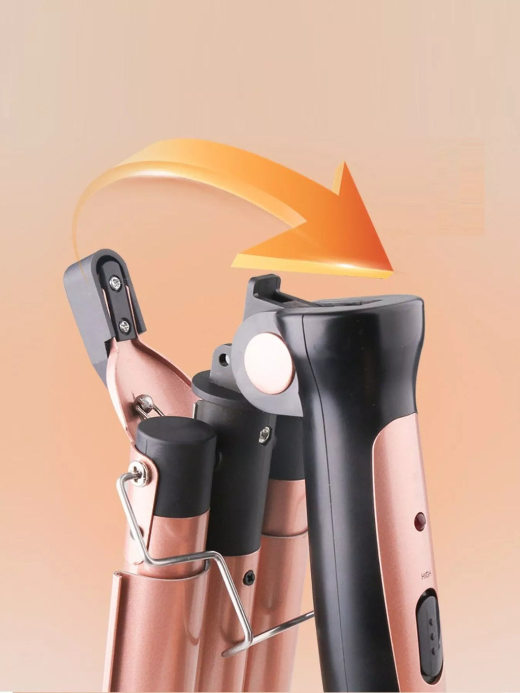 3-barrel curling iron - product detail
