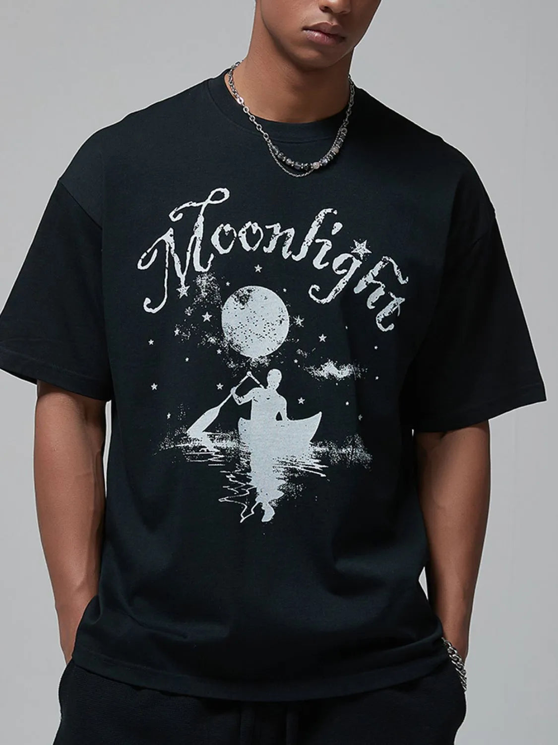 men's graphic round neck half sleeve t-shirt men’s athletic top