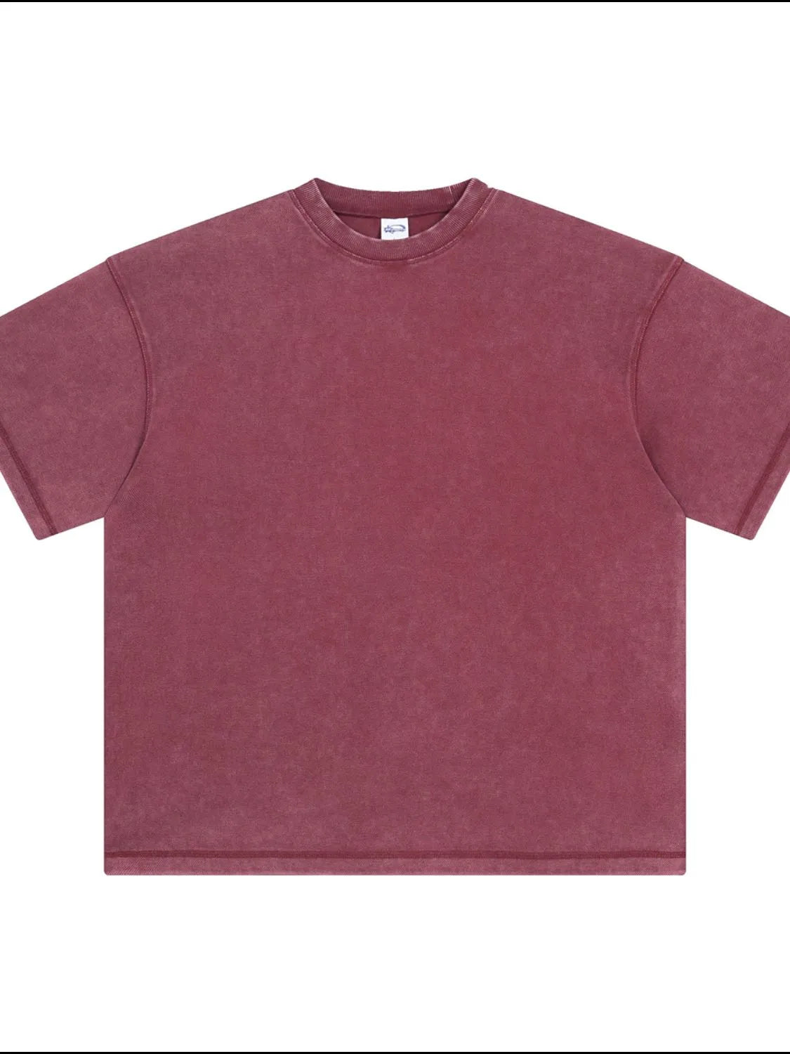 Men's Round Neck Half Sleeve T-Shirt Burgundy