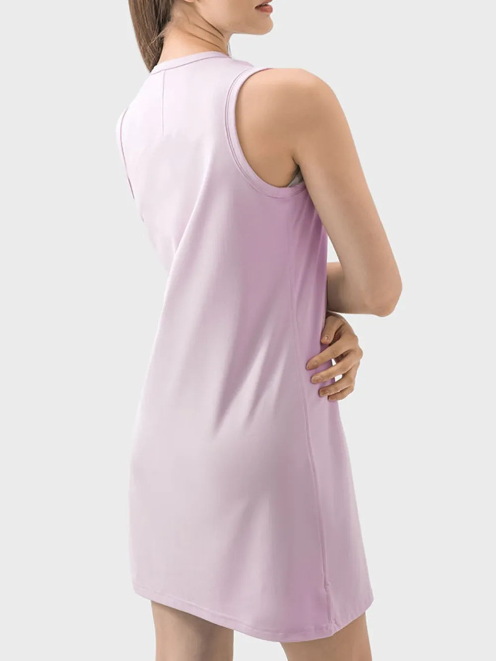 women's millennia round neck sleeveless active dress - product detail