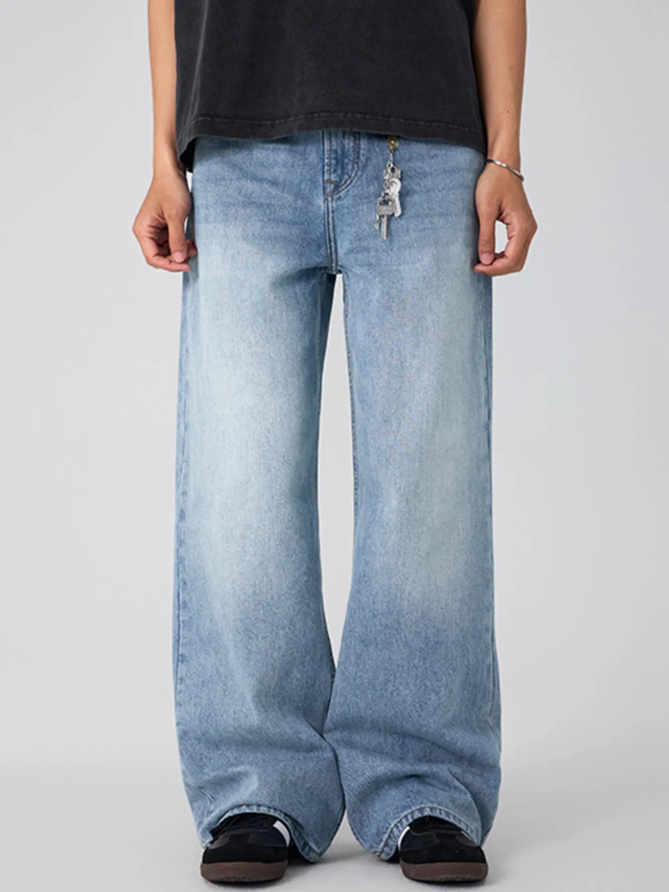 men's men's wide leg jeans - product showcase