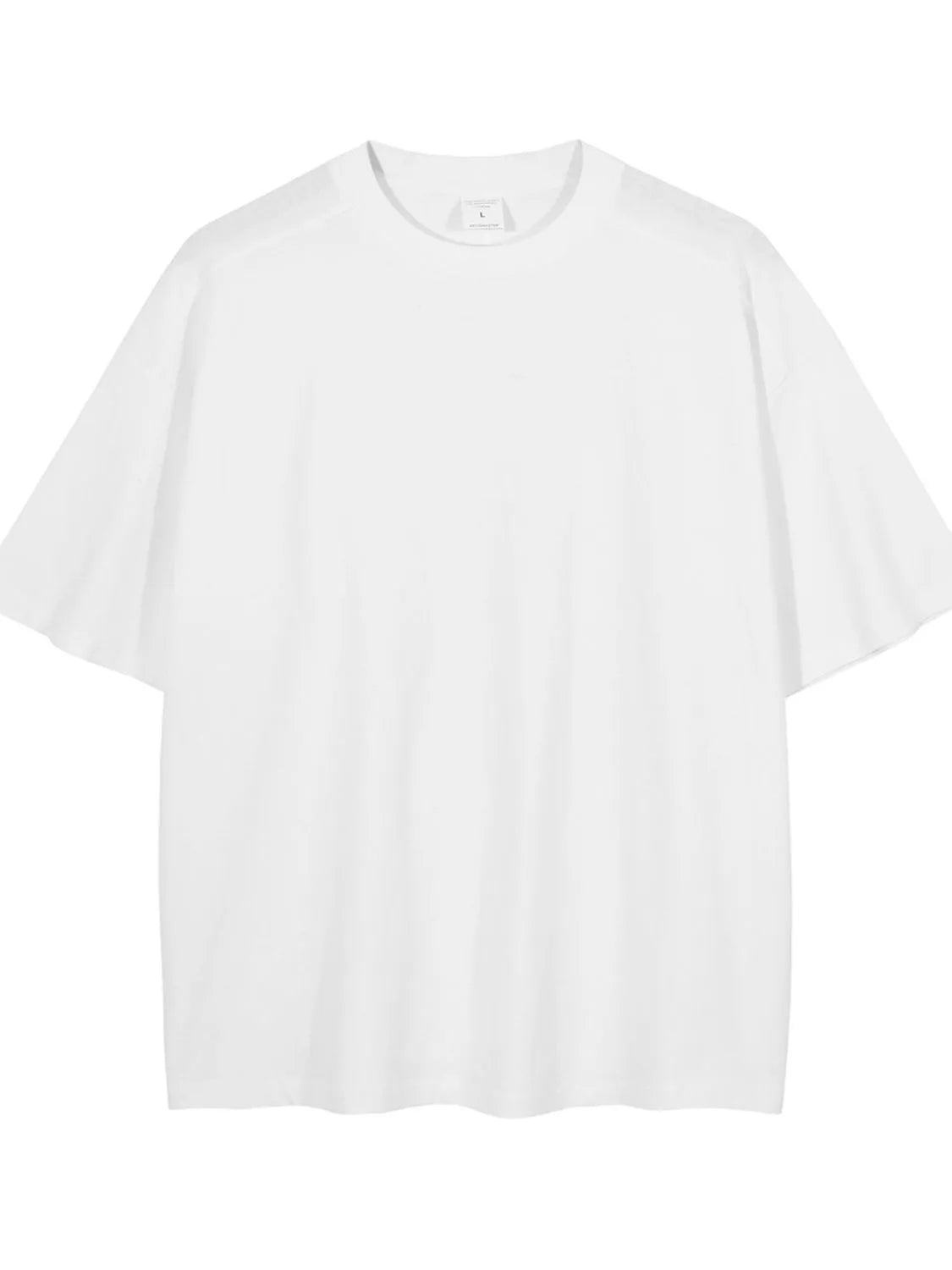 Men's Round Neck Half Sleeve T-Shirt White