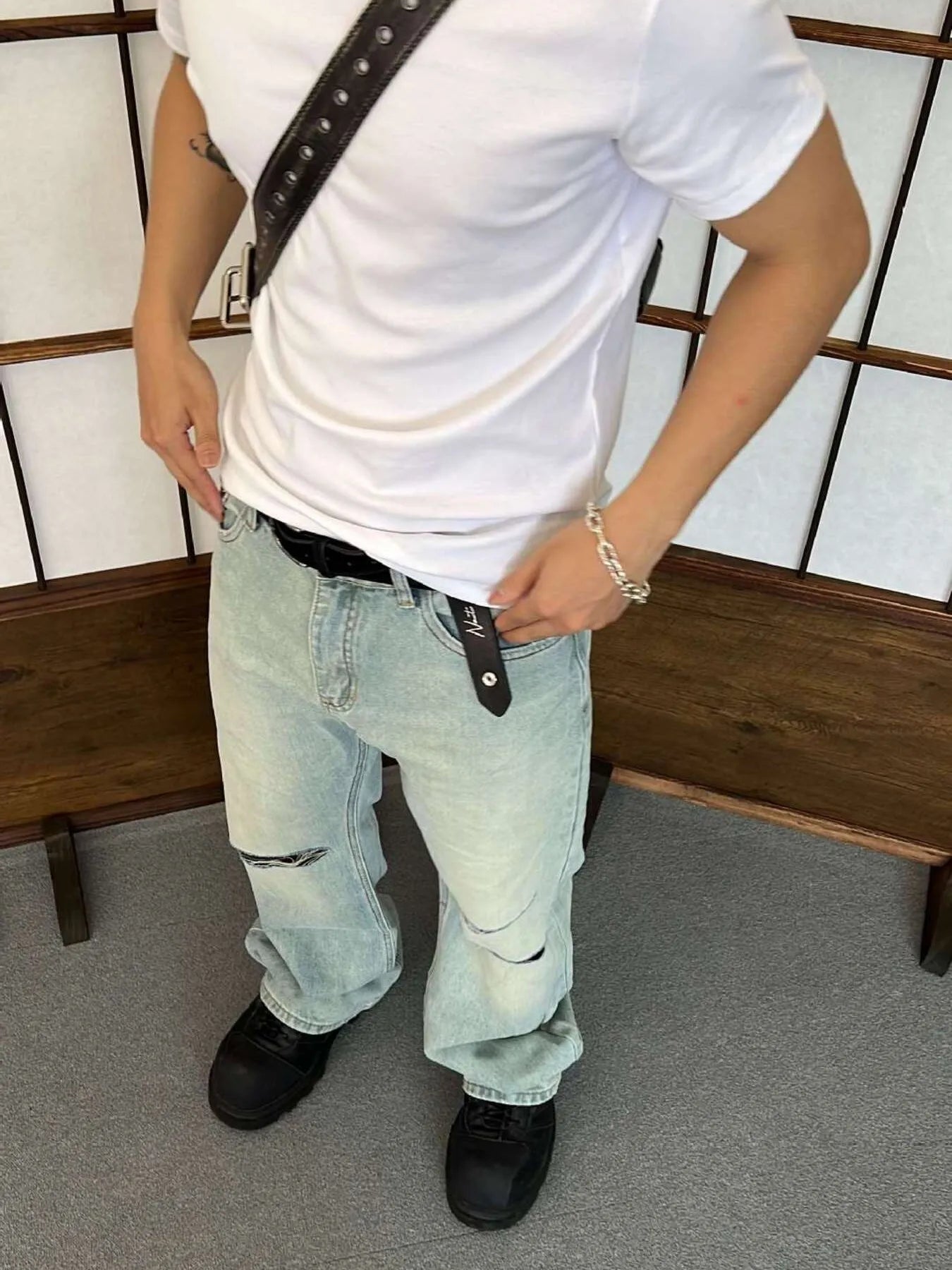 men's men's classic crew neck short sleeve t-shirt - styling option
