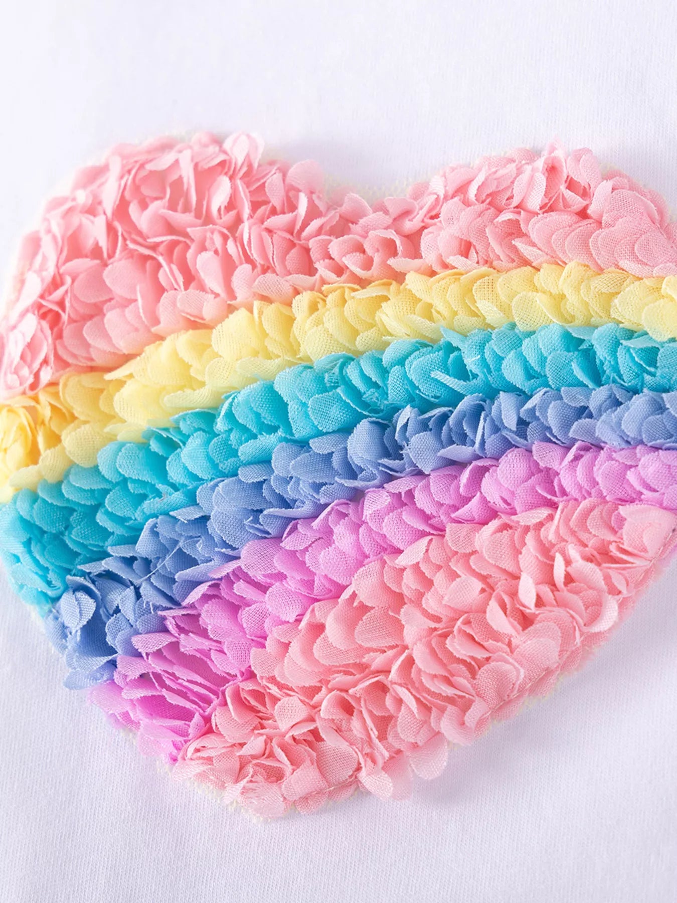 women's children's rainbow heart tulle dress - product detail