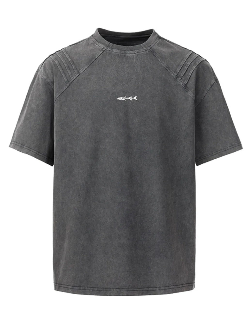 men's men's plus size vintage washed round neck tee - styling option