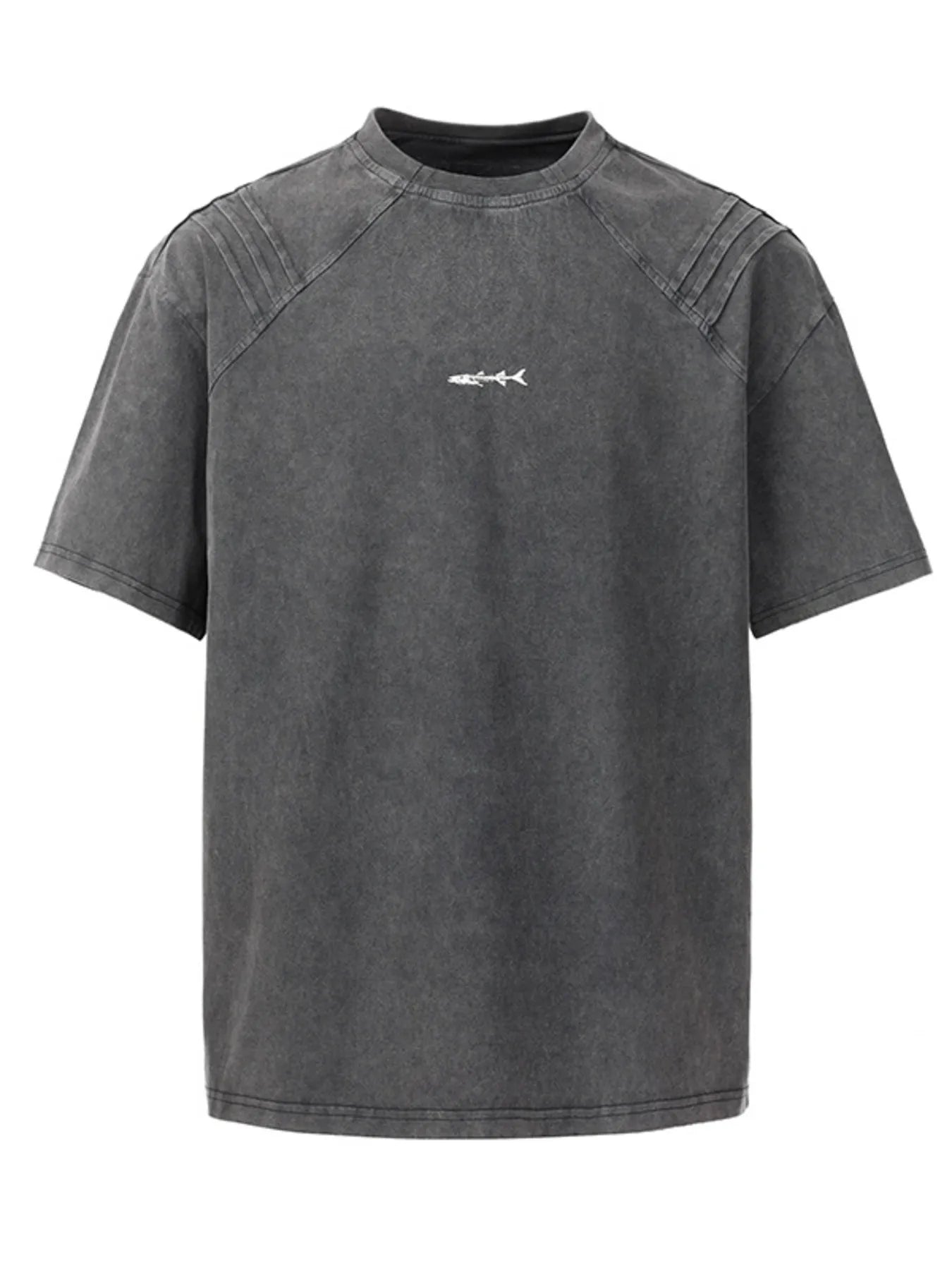 men's men's plus size vintage washed round neck tee - styling option