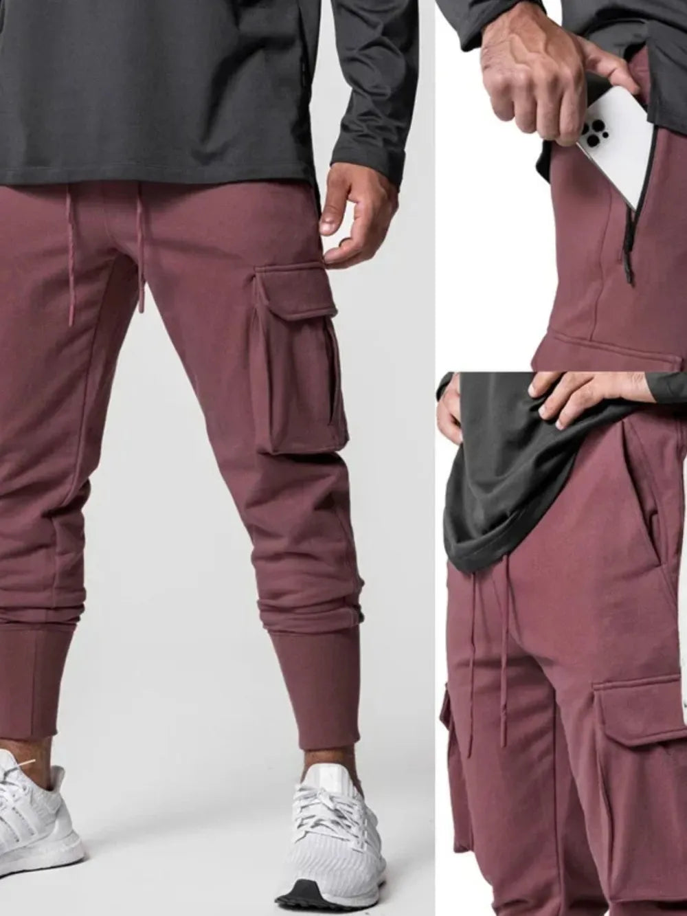 men's multi-pockets cargo jogger pants — men’s activewear view