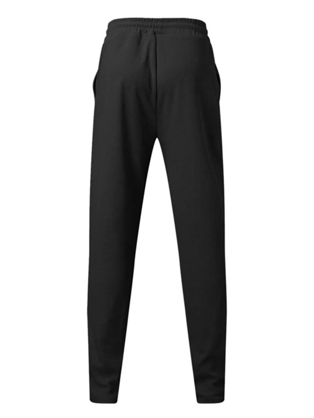 men's men's full size zip up top and pants set plus size - back view