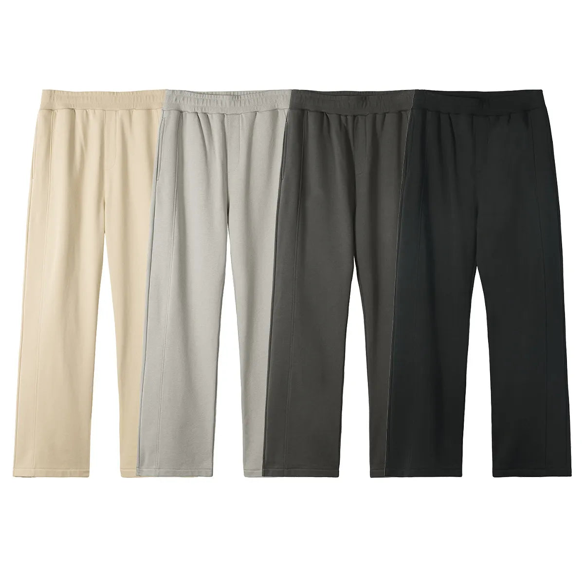 Men's Elastic Waist Pants with Pockets