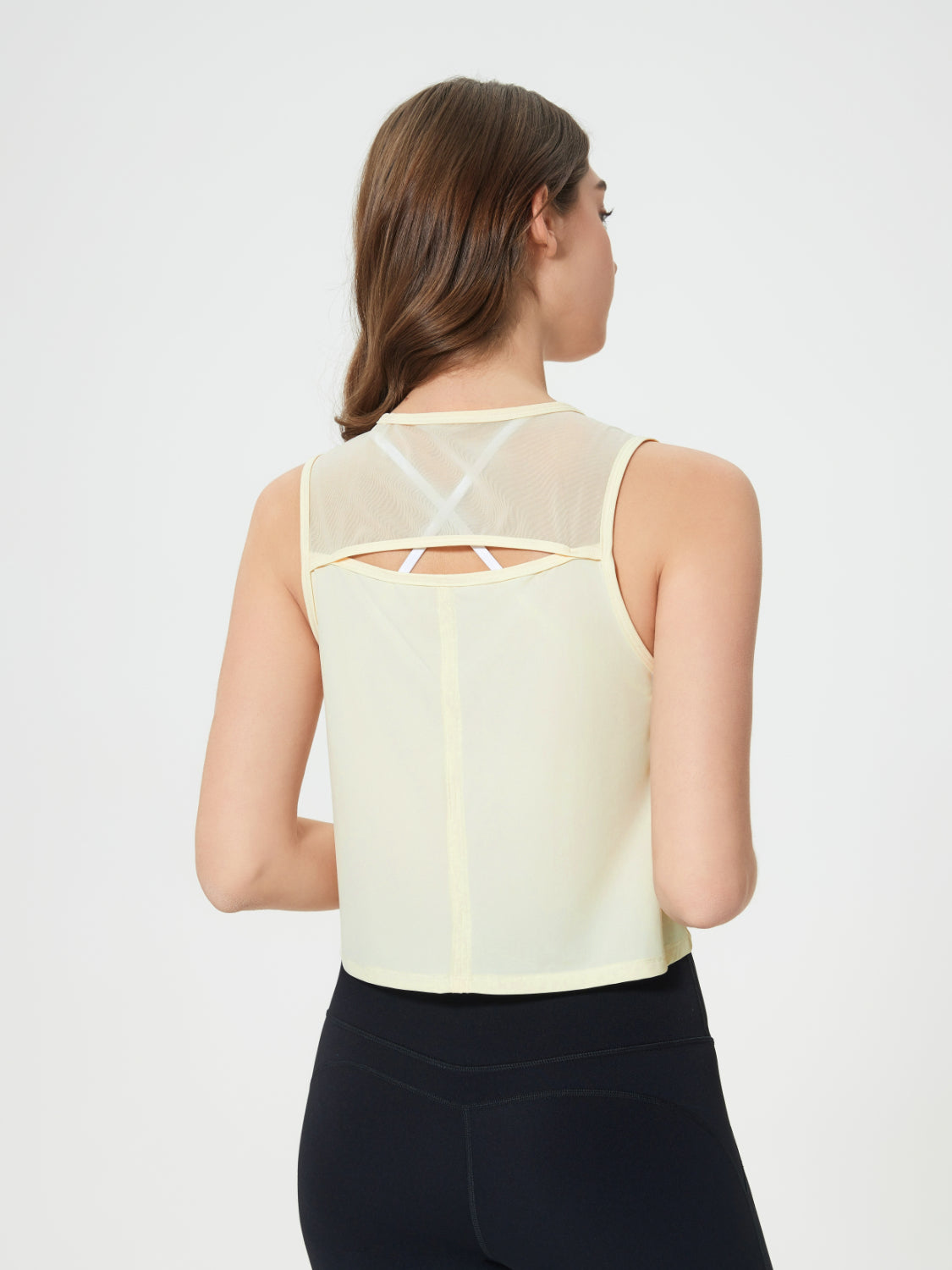 Millennia Round Neck Cropped Active Tank