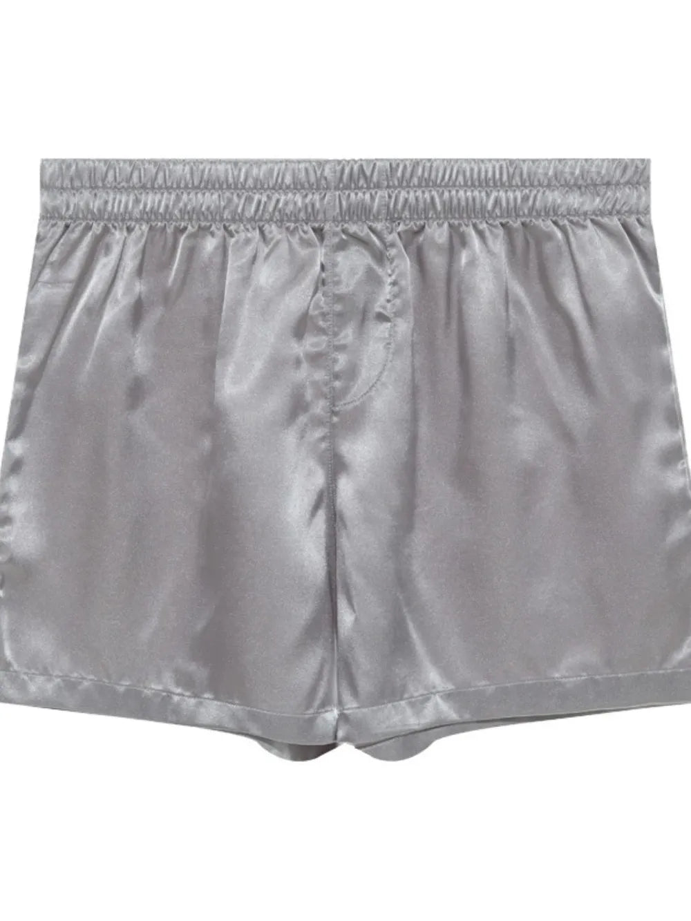 Men's Elastic Waist Shorts Gray