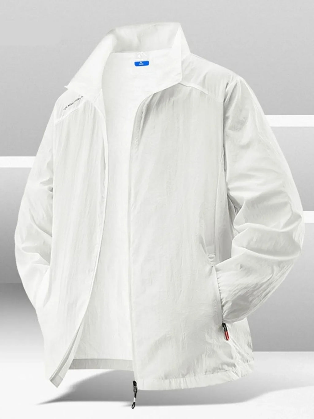Men's Plus Size Zip Up Long Sleeve Jacket