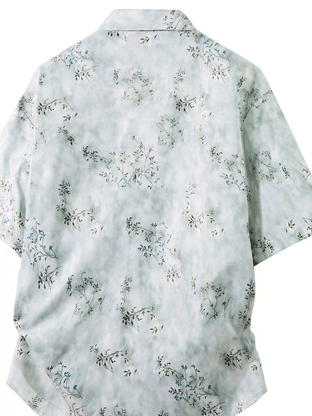 men's men's plus size tropical print short sleeve casual shirt - product detail