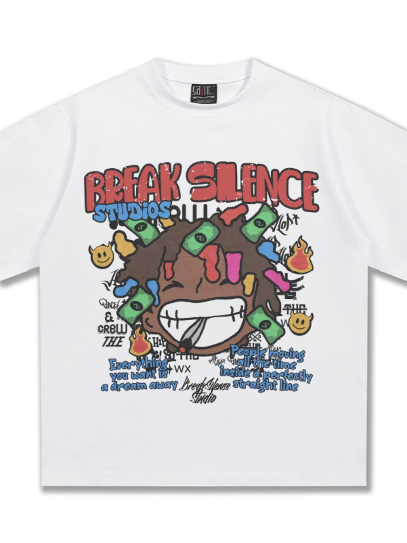 men's men's break silence graphic relaxed fit t-shirt - product detail
