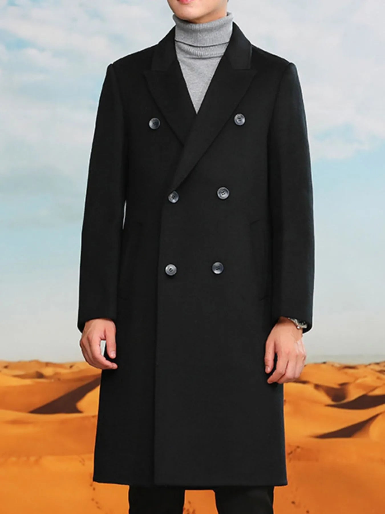 men’s textured zip-up outerwear with button front