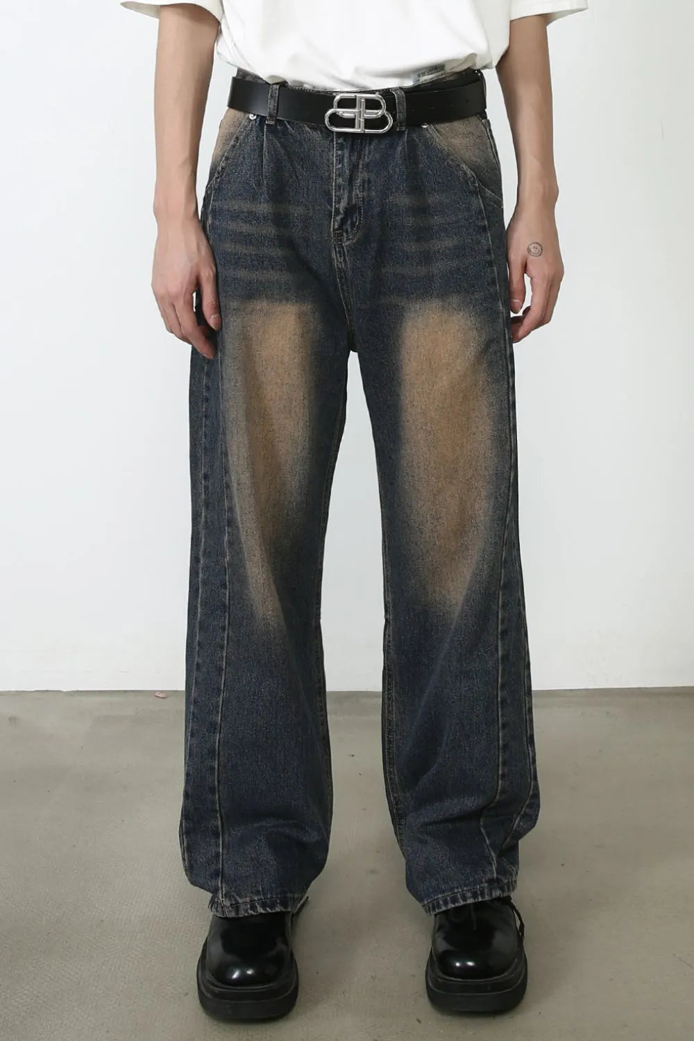 Men's Loose Fit Jeans Dark