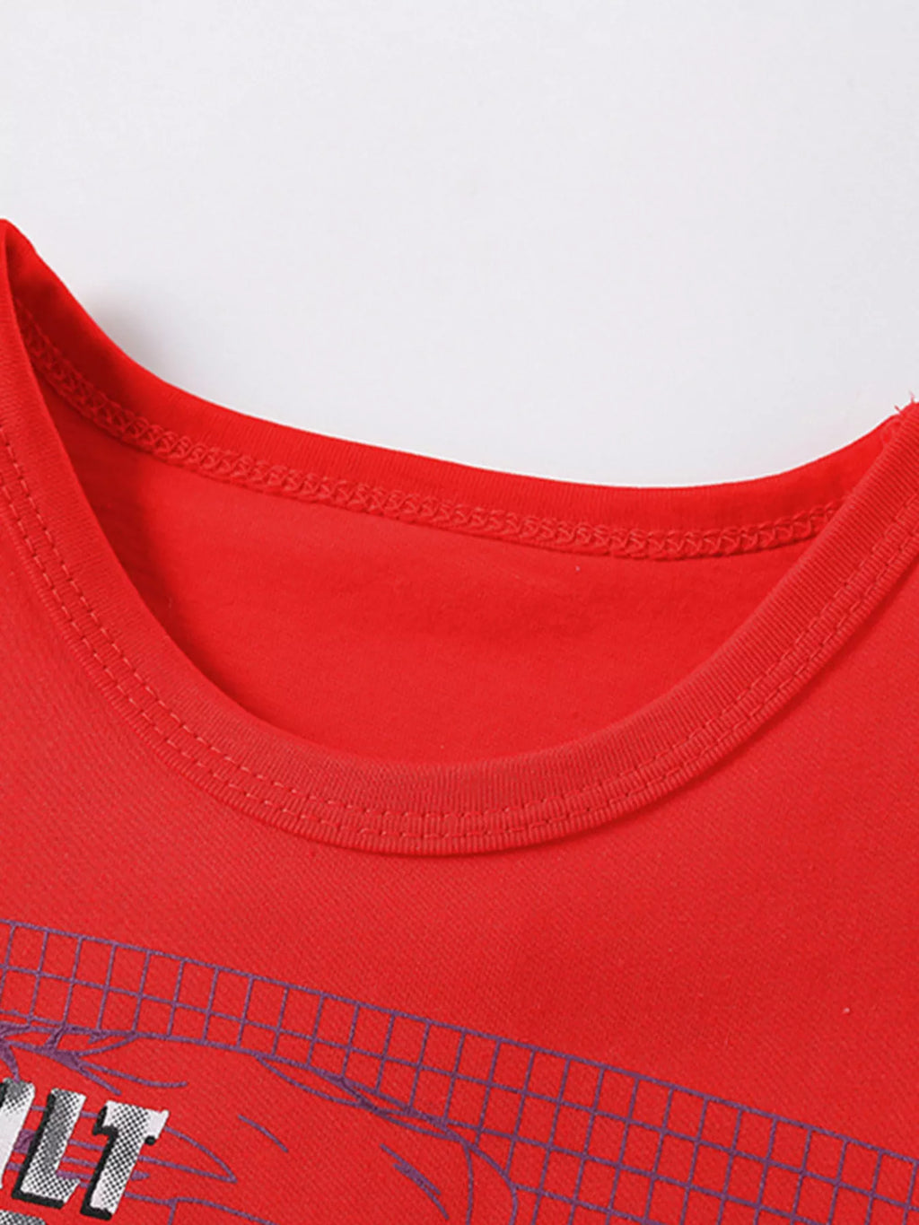 women's children's graphic round neck t-shirt - side view