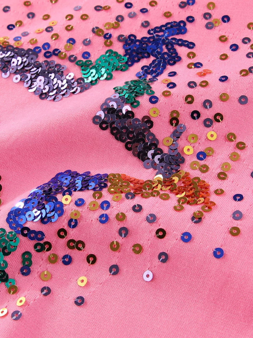 children's star sequin round neck tee - lifestyle shot