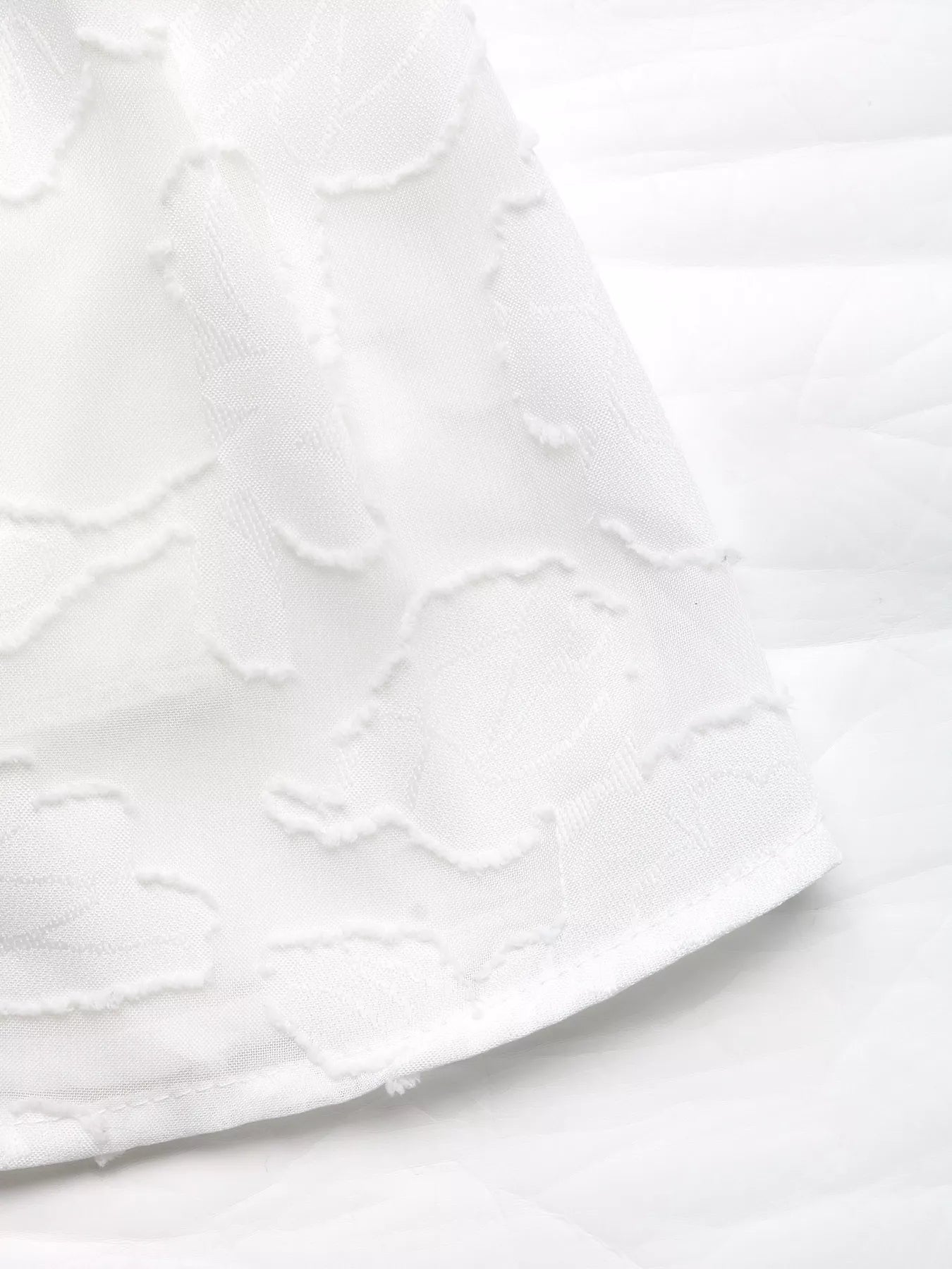 women's smocked crop top & ruffle mini skirt set - extra view