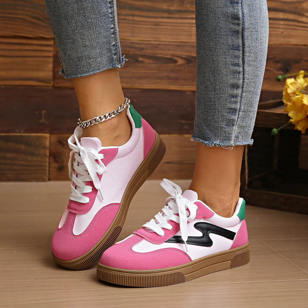 women's lace up platform sneakers - additional image