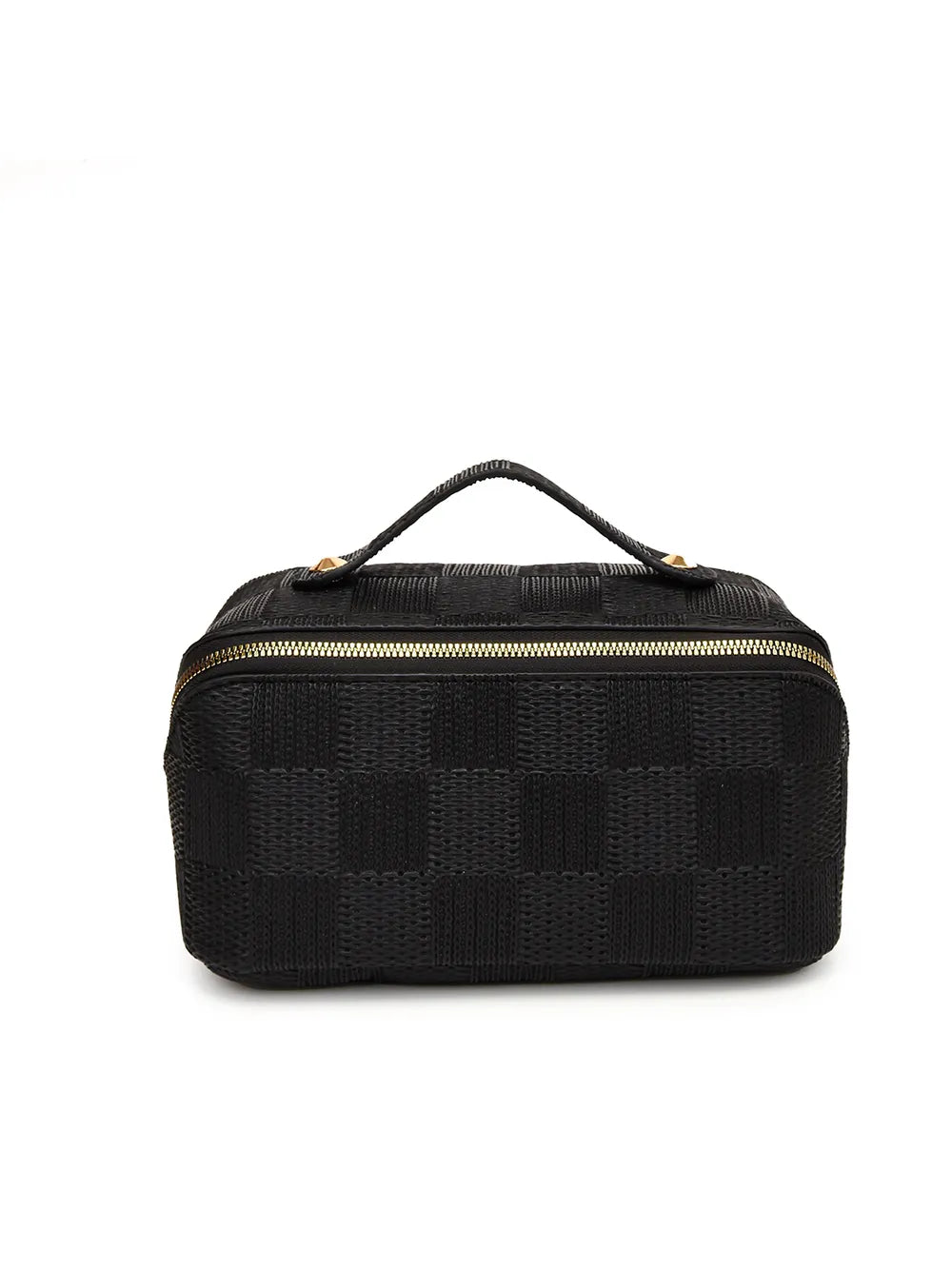 Texture PU Leather Cosmetic Bag