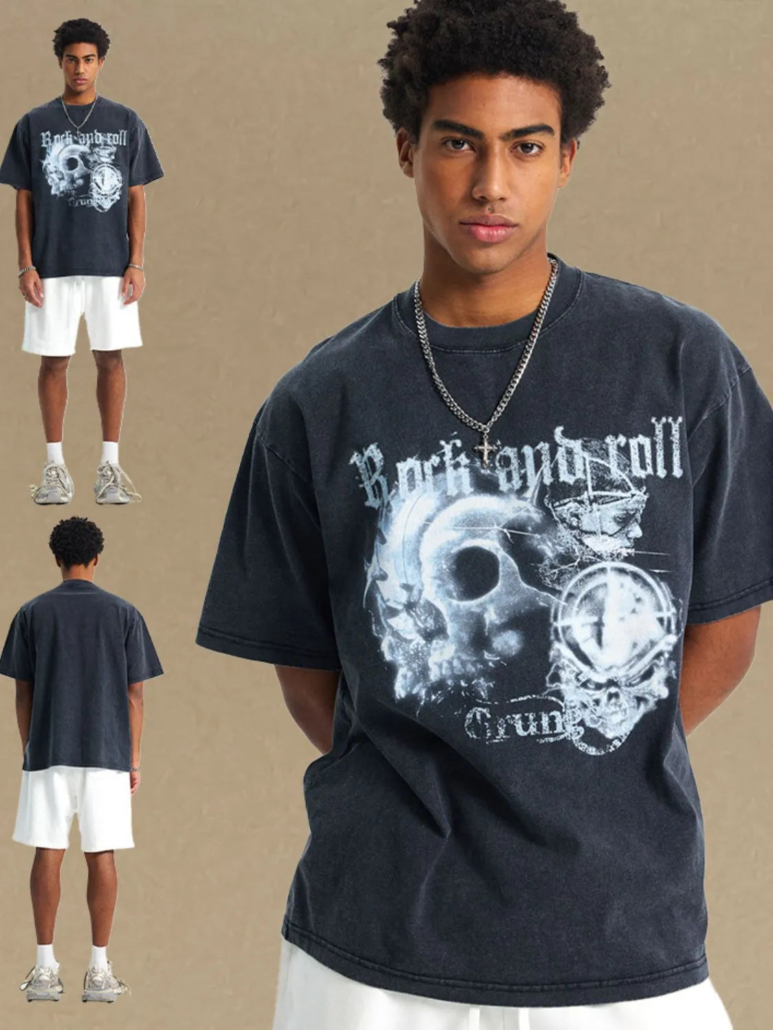 Men's Graphic Round Neck Half Sleeve T-Shirt