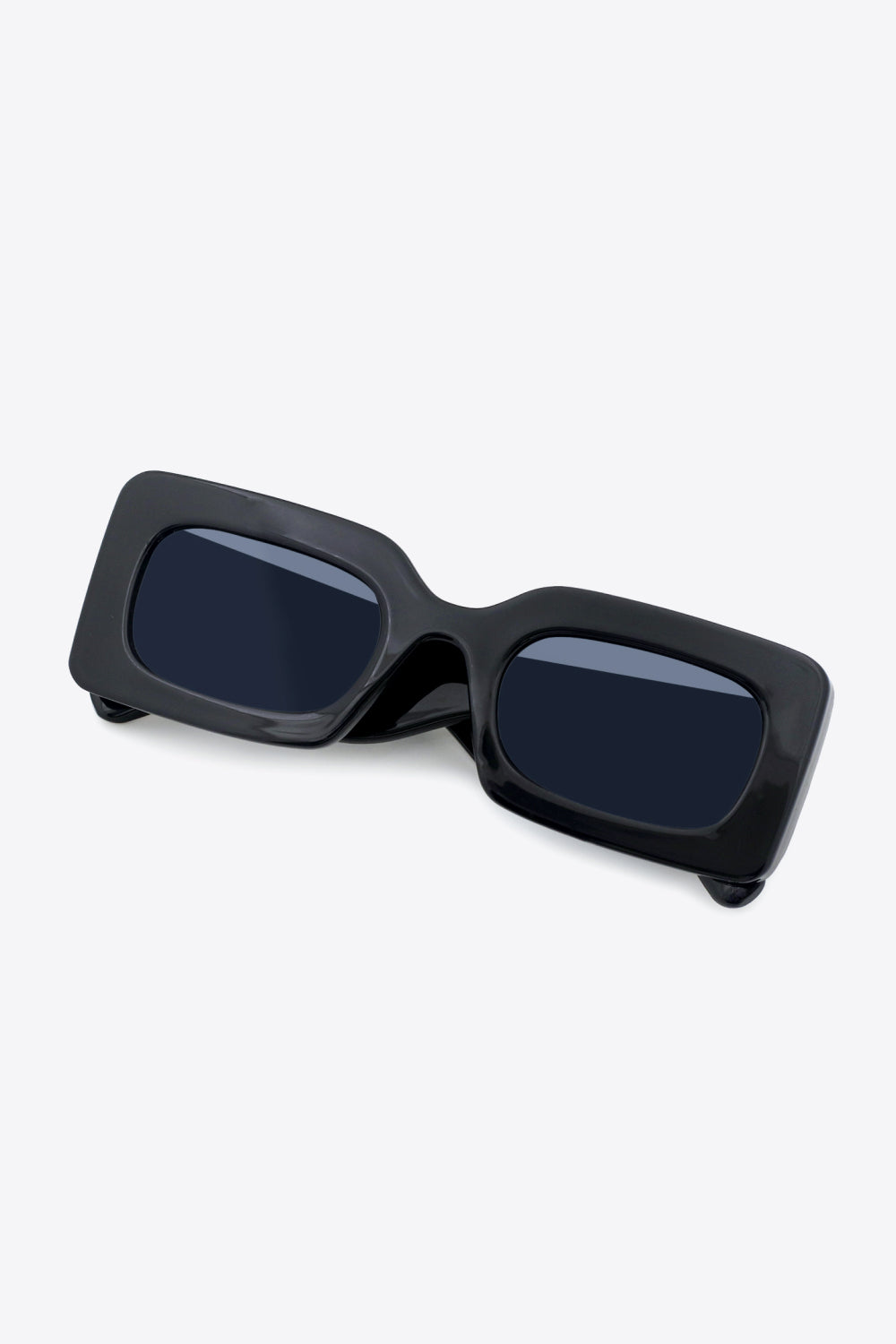 Polycarbonate Frame Rectangle Sunglasses Black One Size