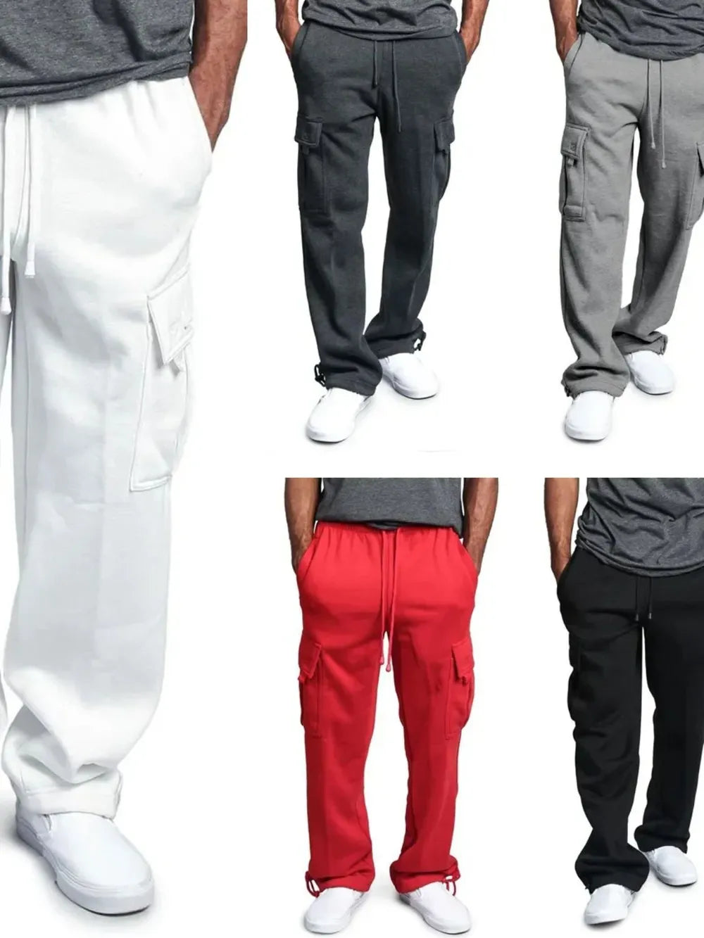 men’s apparel — men's full size drawstring pants plus size