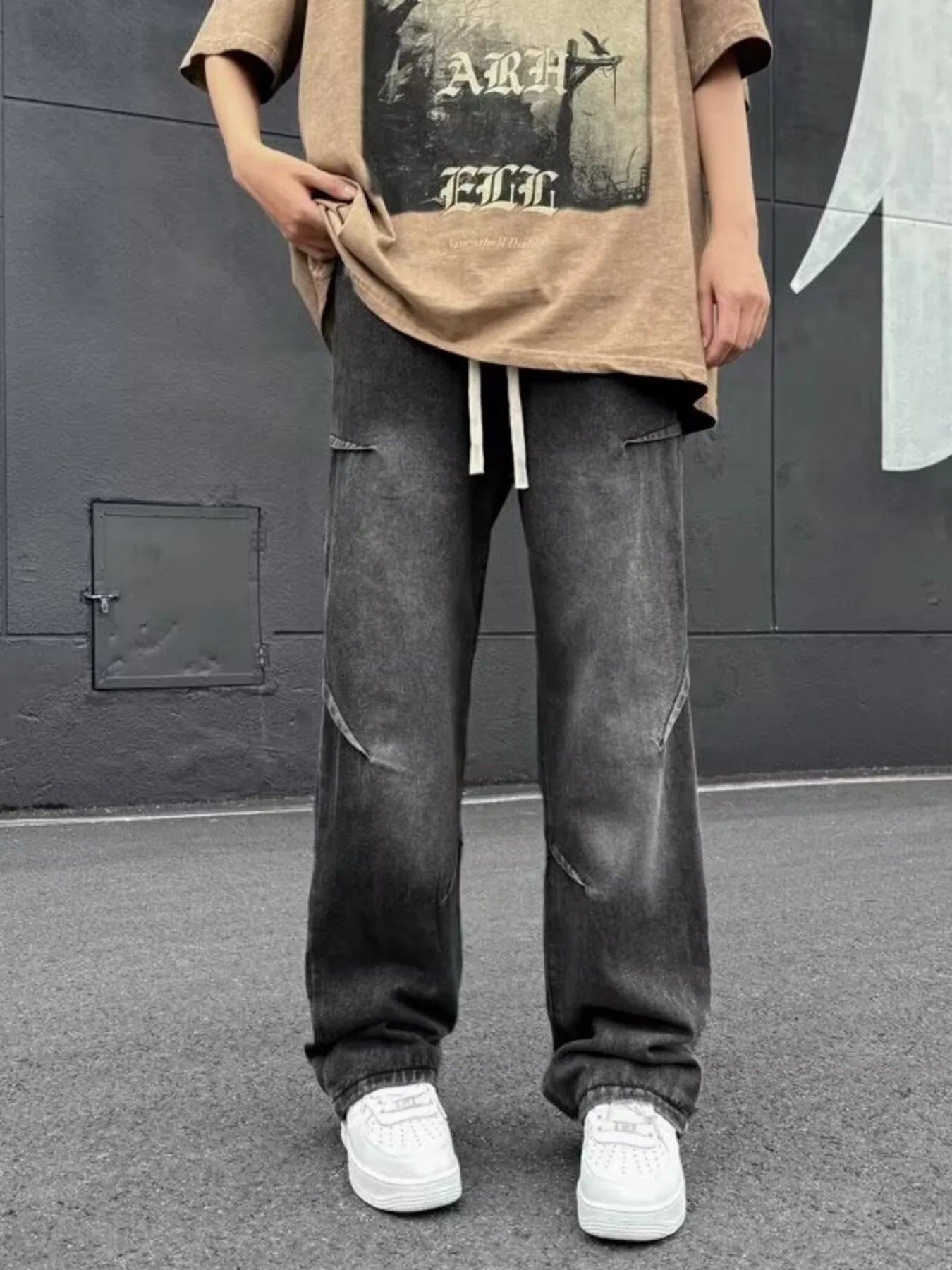 men's men's full size loose fit jeans plus size - additional image
