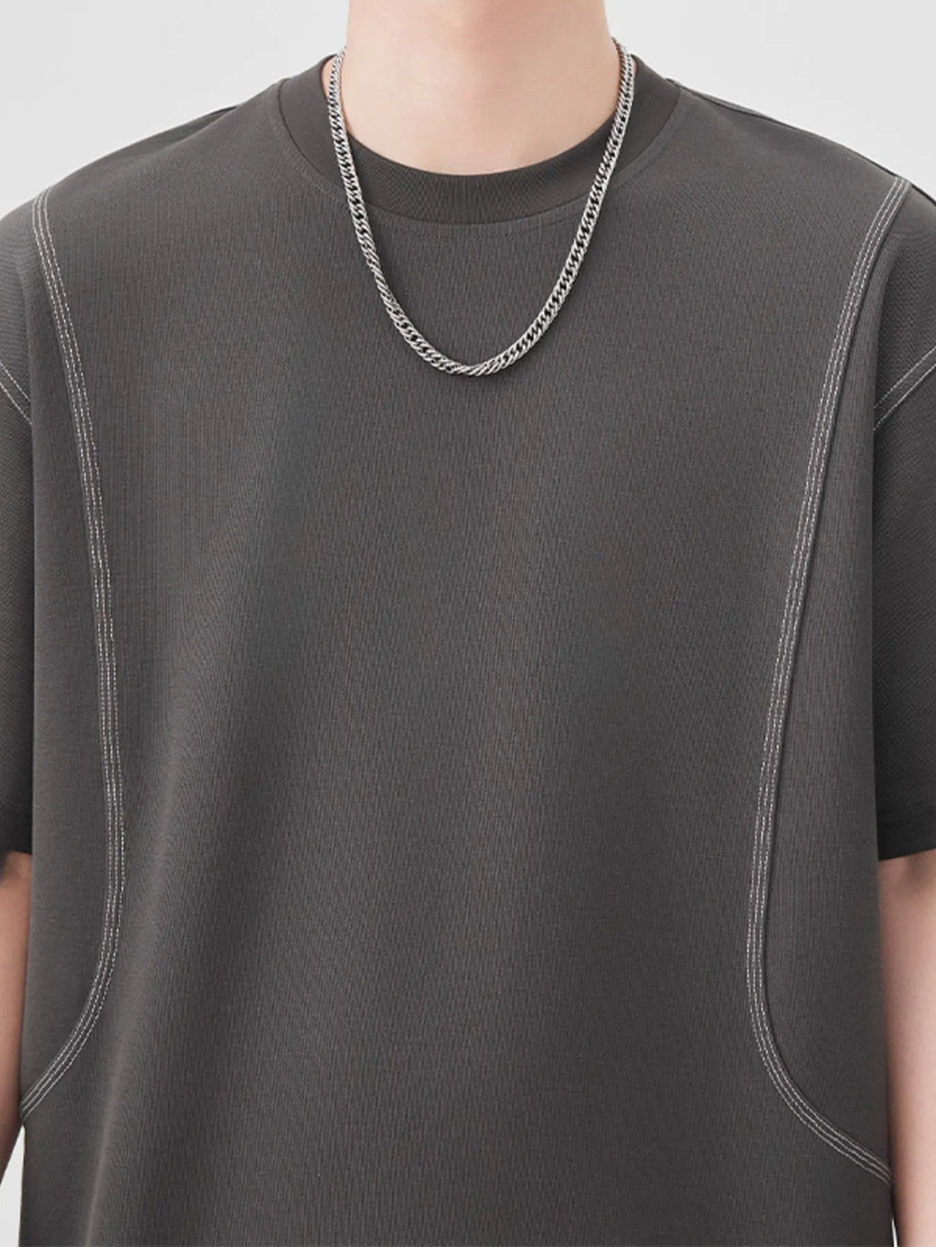 men's men's plus size round neck relaxed fit t-shirt - styling option