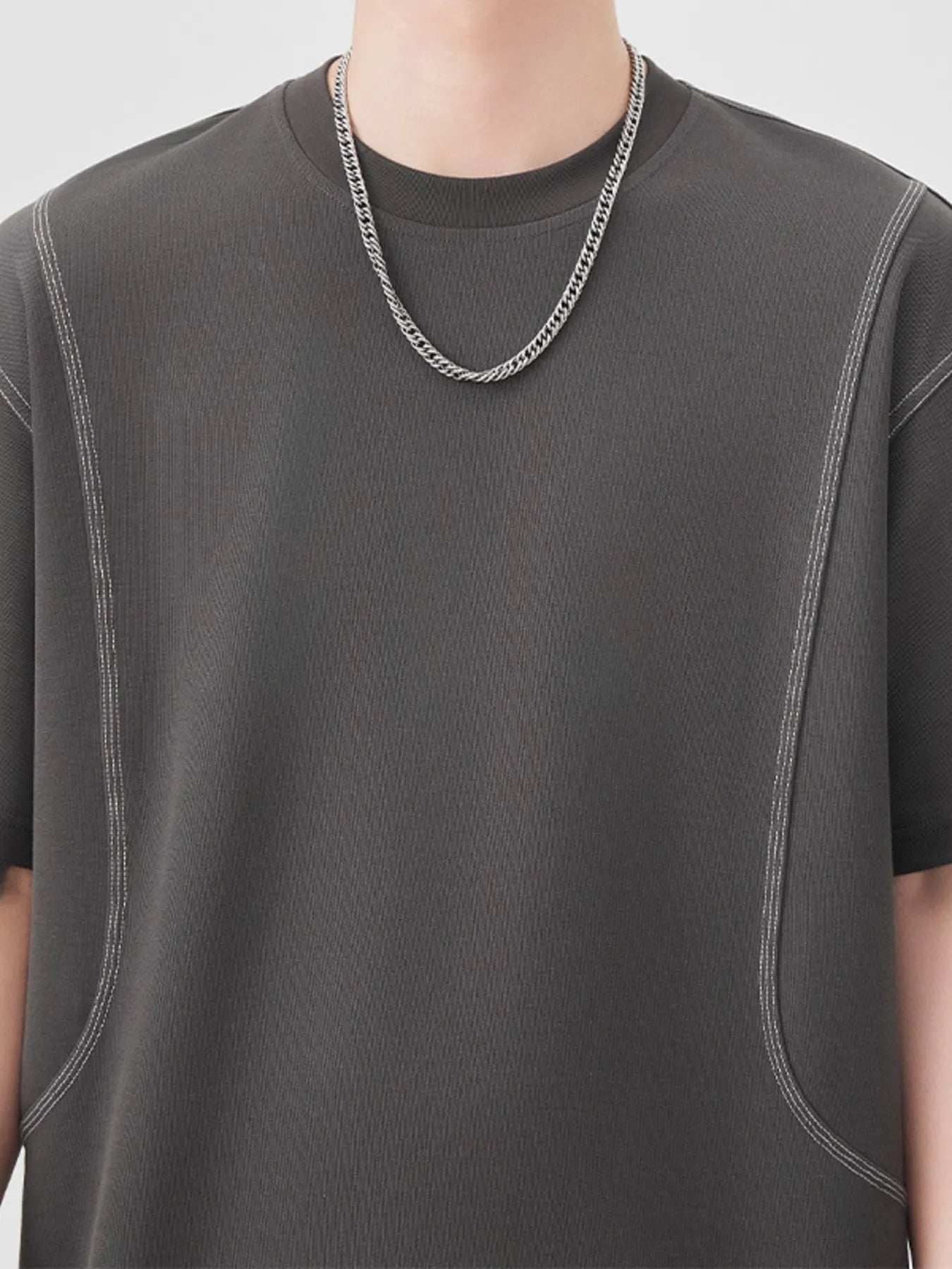 men's men's plus size round neck relaxed fit t-shirt - styling option