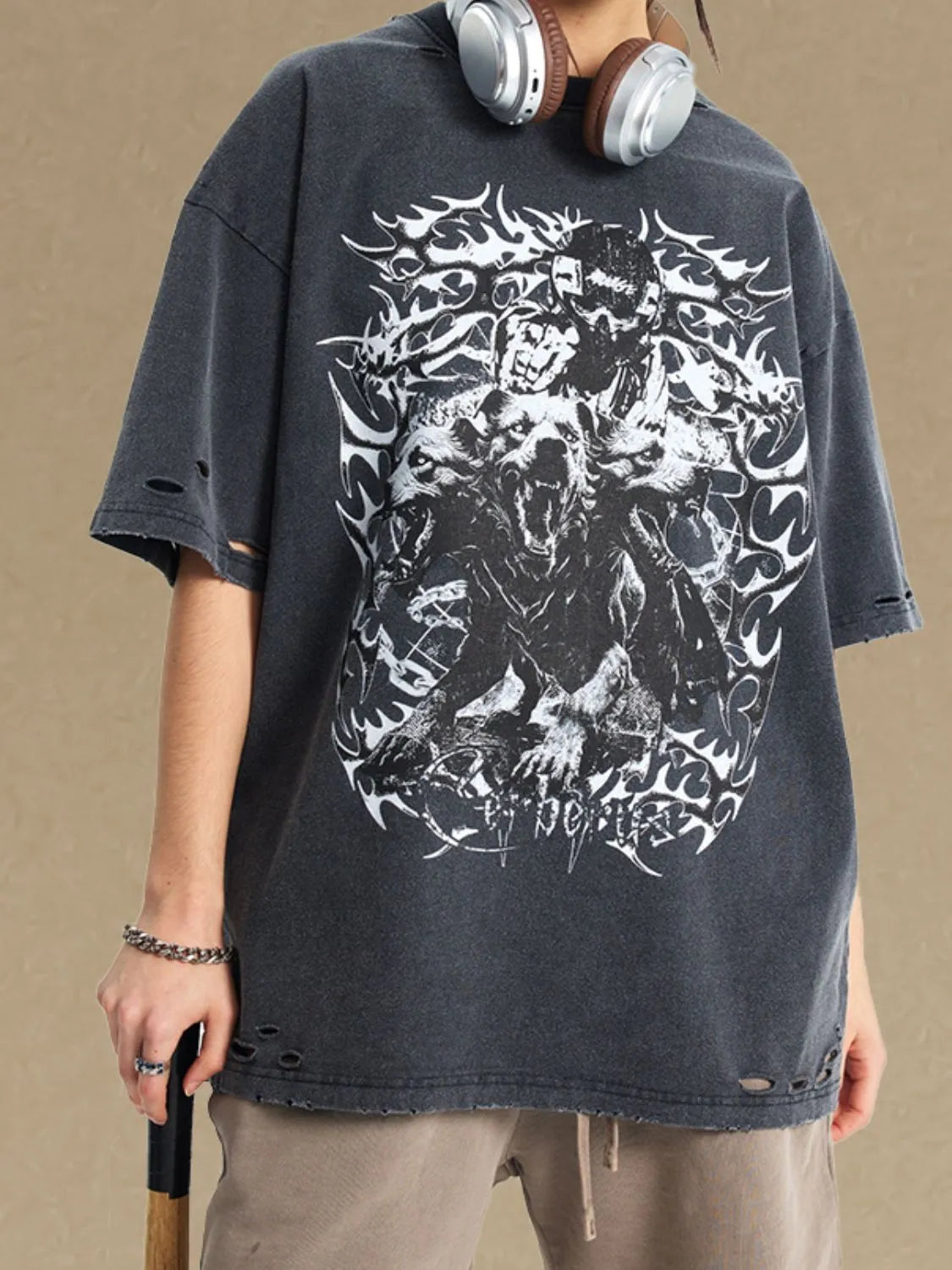 Men's Graphic Round Neck Half Sleeve T-Shirt