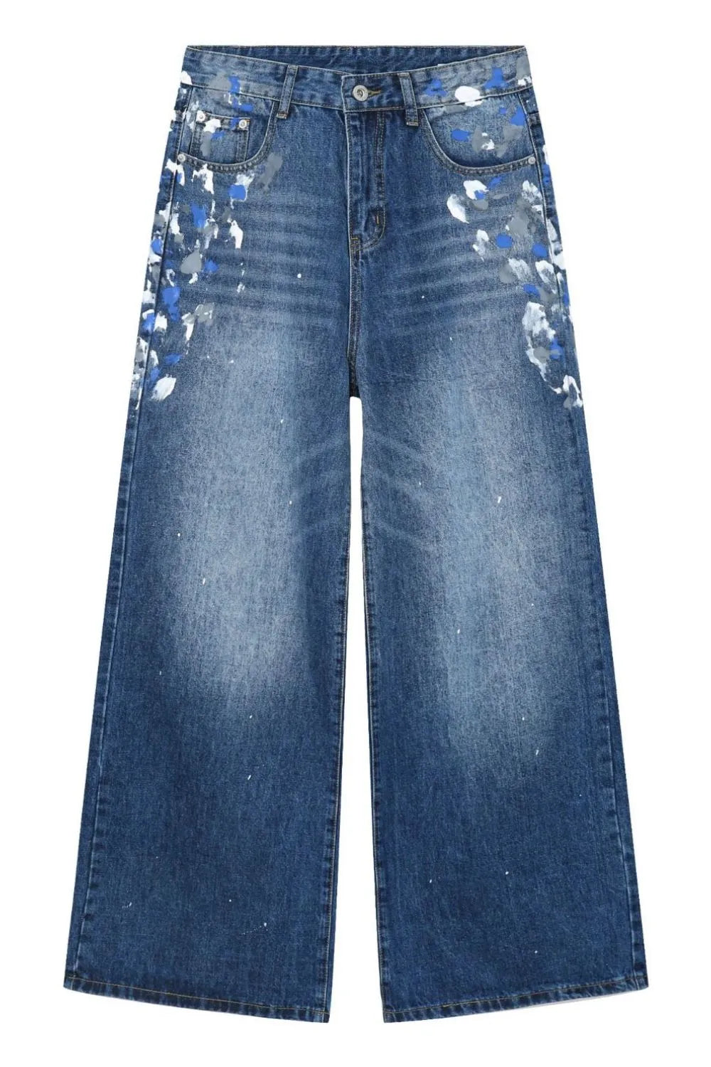 Men's Paint Wide Leg Jeans