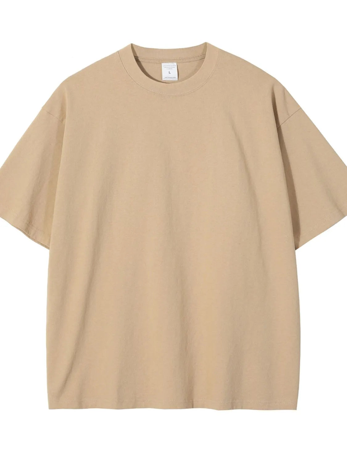 Men's Round Neck Half Sleeve T-Shirt Camel
