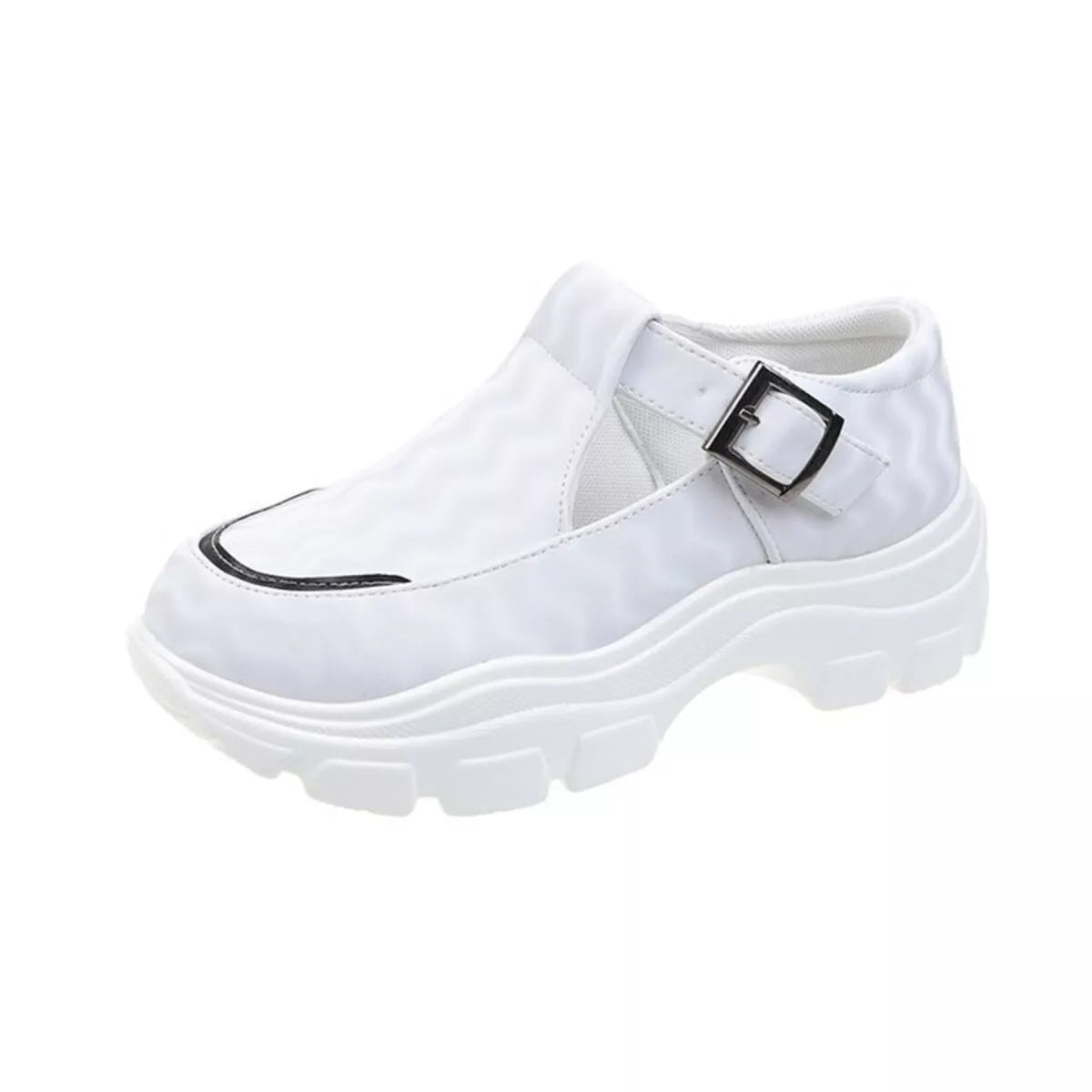 women's round toe platform sneakers - additional image