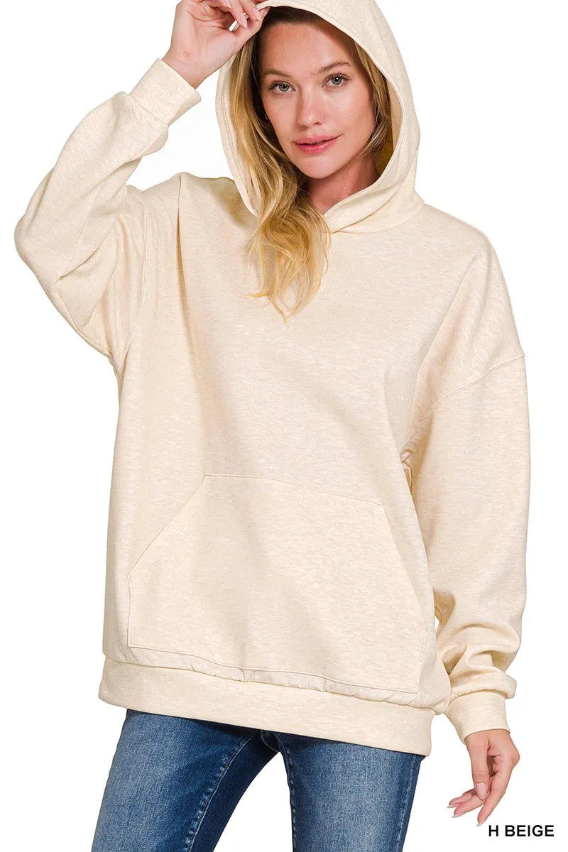 zenana long sleeve popcorn sweater cardigan with pockets - relaxed knitwear style shown as women’s h