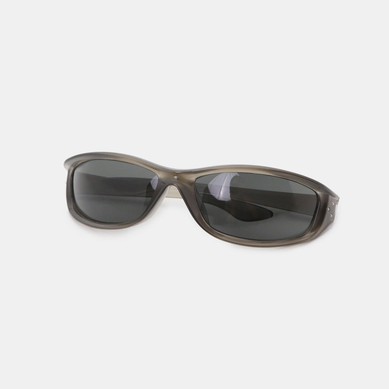 Polycarbonate Frame Rectangle Sunglasses Gray One Size