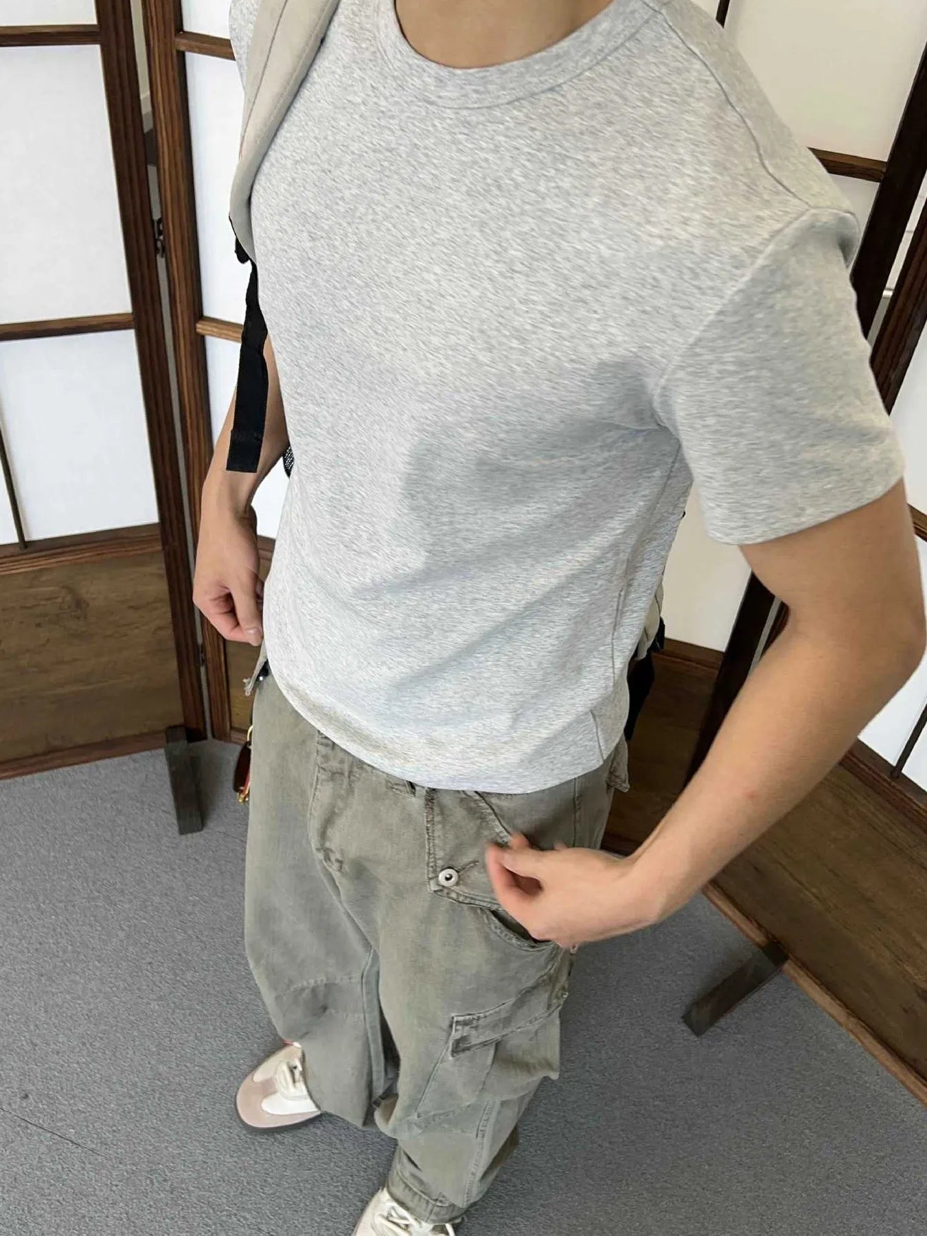 men's men's classic crew neck short sleeve t-shirt - second view