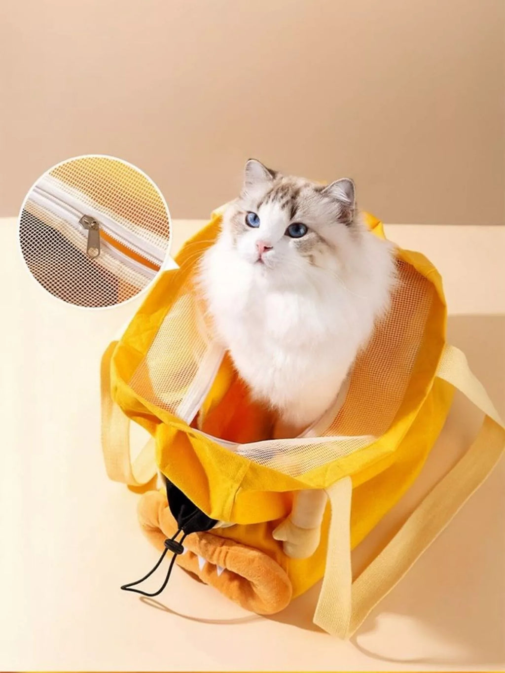 portable breathable pet bag - alternate angle