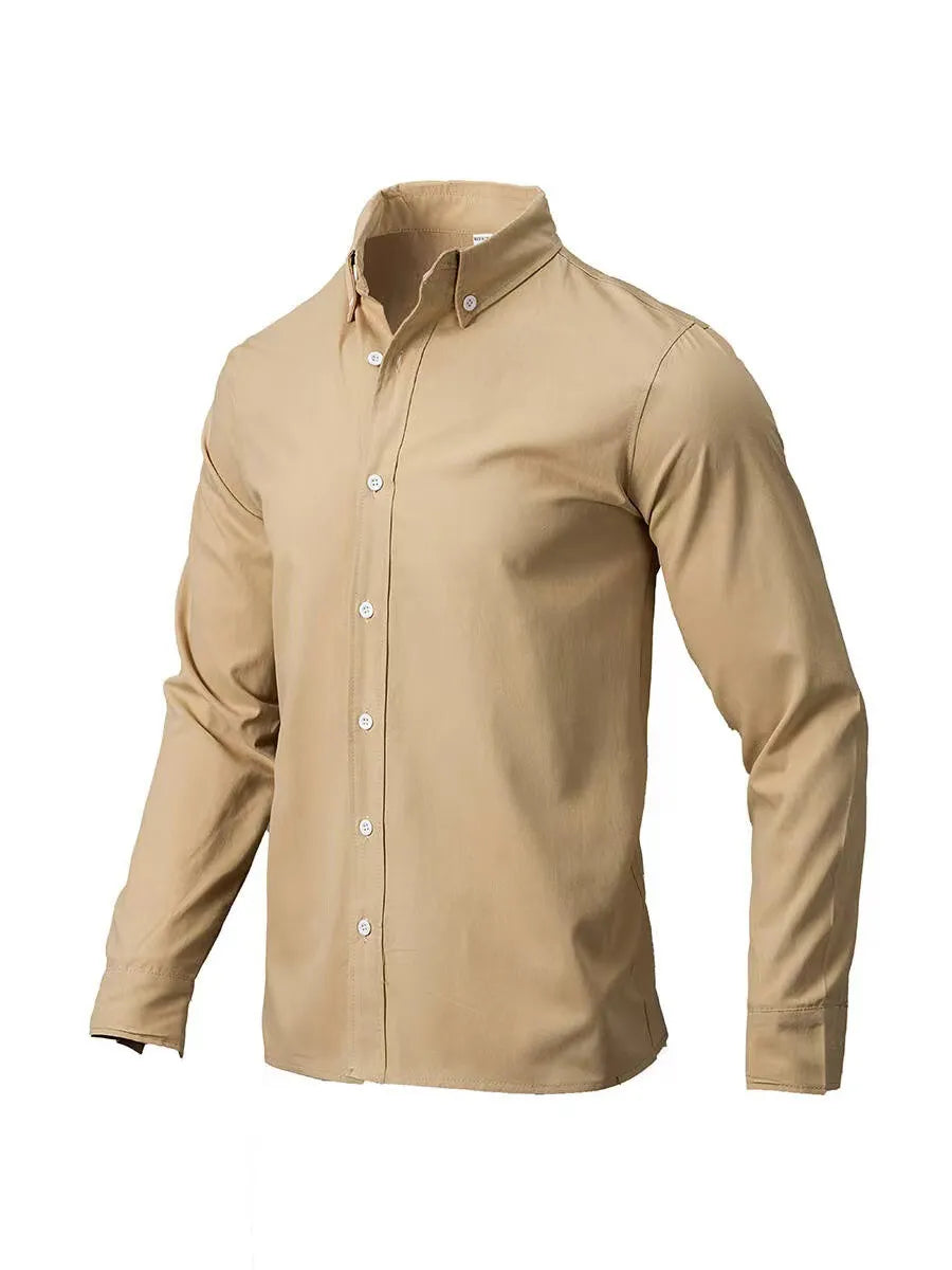 men's men's full size collared neck button down shirt plus size - styling option